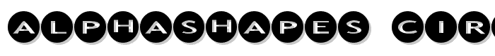 AlphaShapes circles font